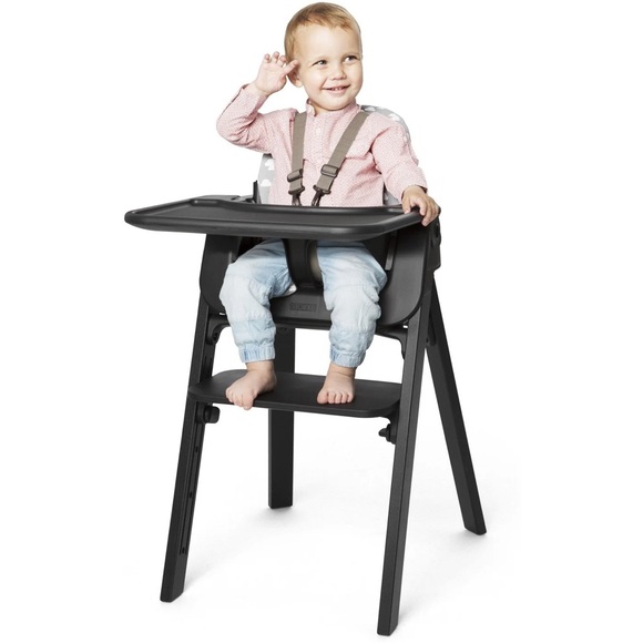 STOKKE 'Steps' Steps High Chair Tray Set in Color-Black New In Box NEVER USED! - Picture 2 of 12